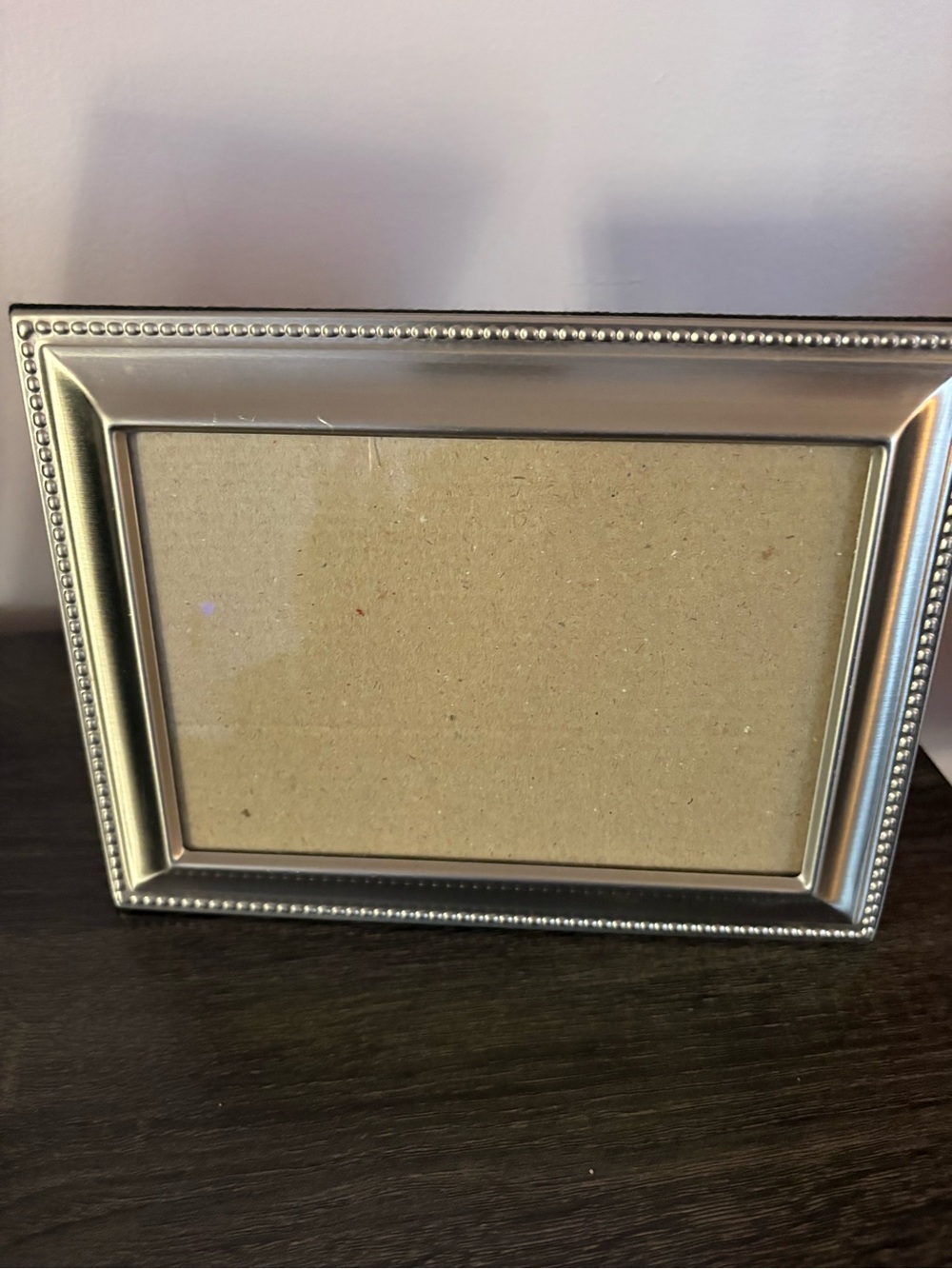5 x 7 Silver Beaded Metal Photo Frame - - Picture 2 of 4